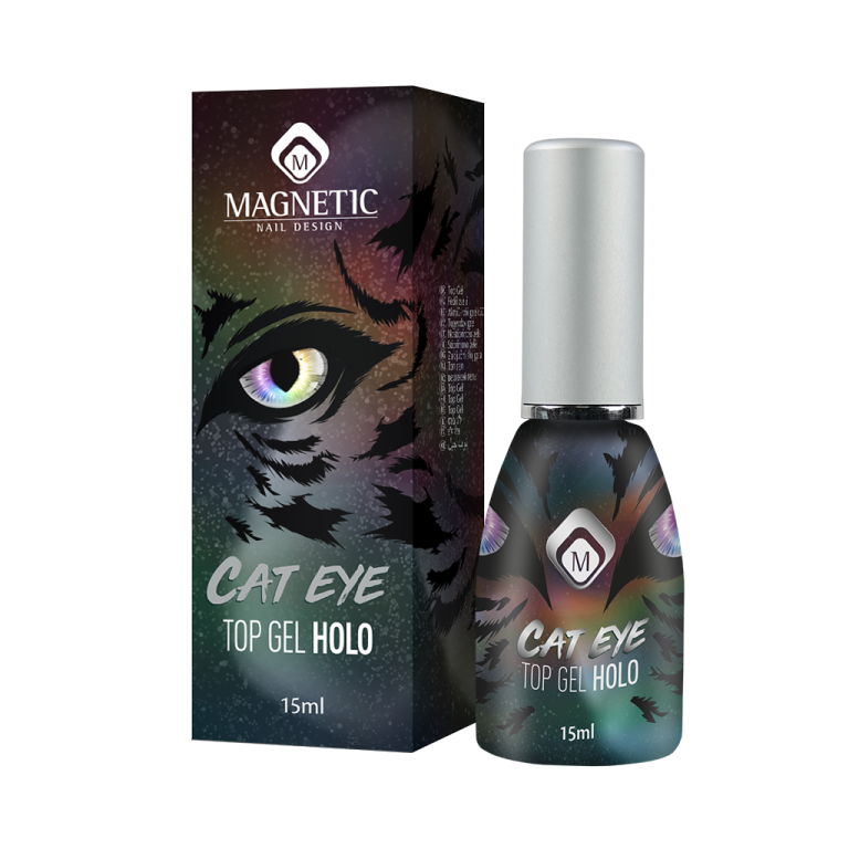 Holografic Cat Eye Top Gel