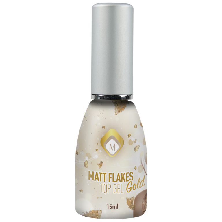 Matte Flakes Top Gel Gold