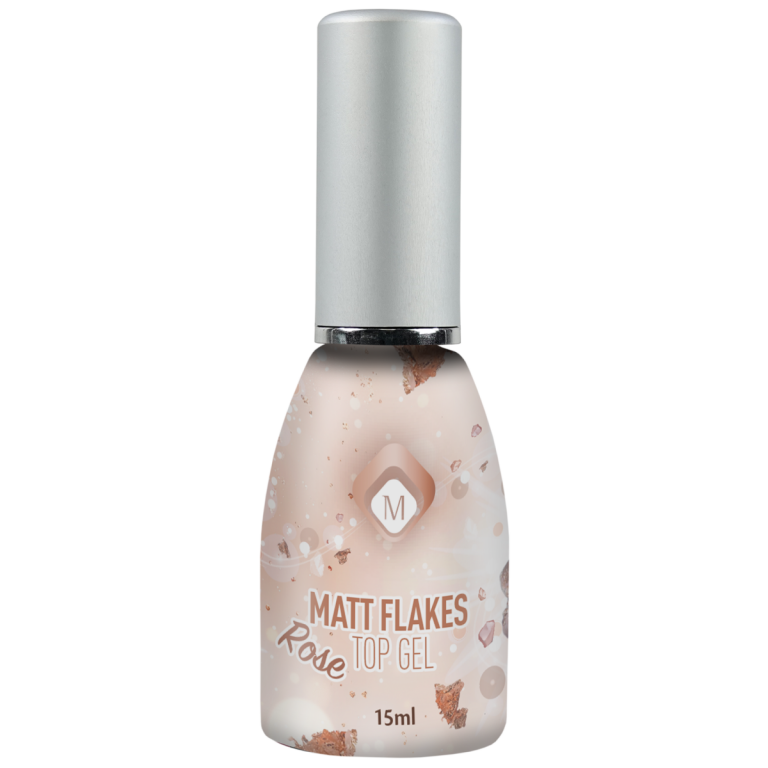 Matte Flakes Top Gel Rose