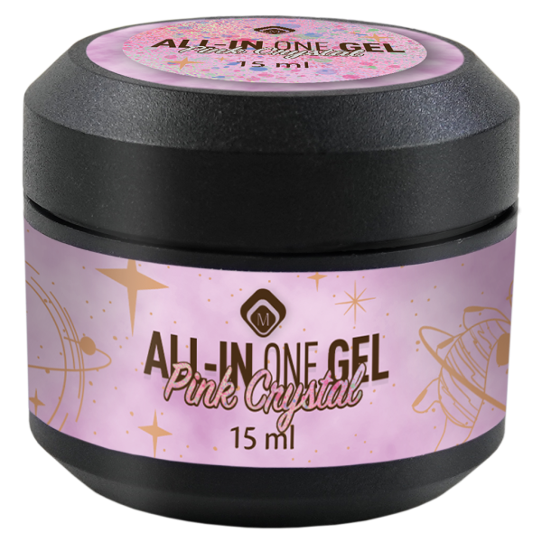 All in One Gel Pink Crystal 15 ml.
