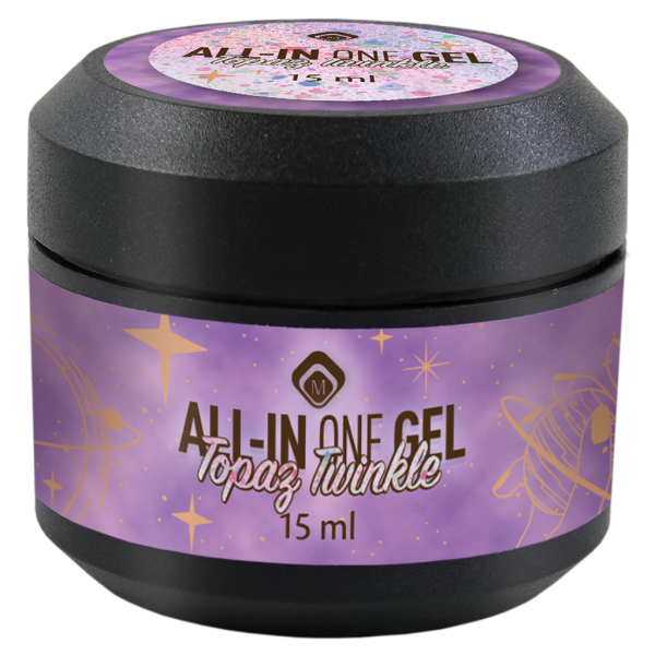 All in One Gel Topaz Twinkle 15 ml.