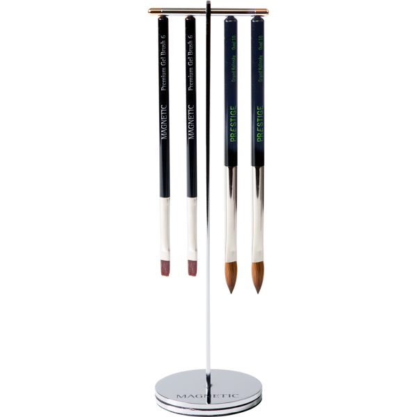 Silver Click On Brush Stand