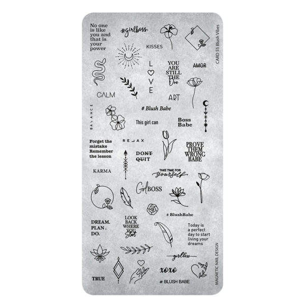 Stamping Plate 55 Blus Vibes