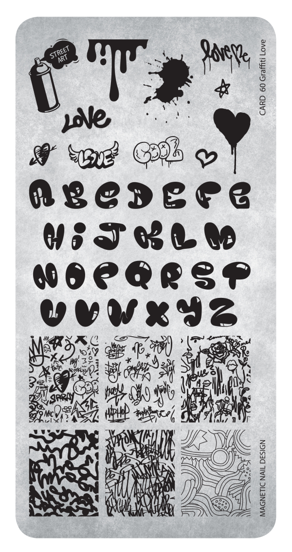 Stamping Plate 60 Graffiti Love