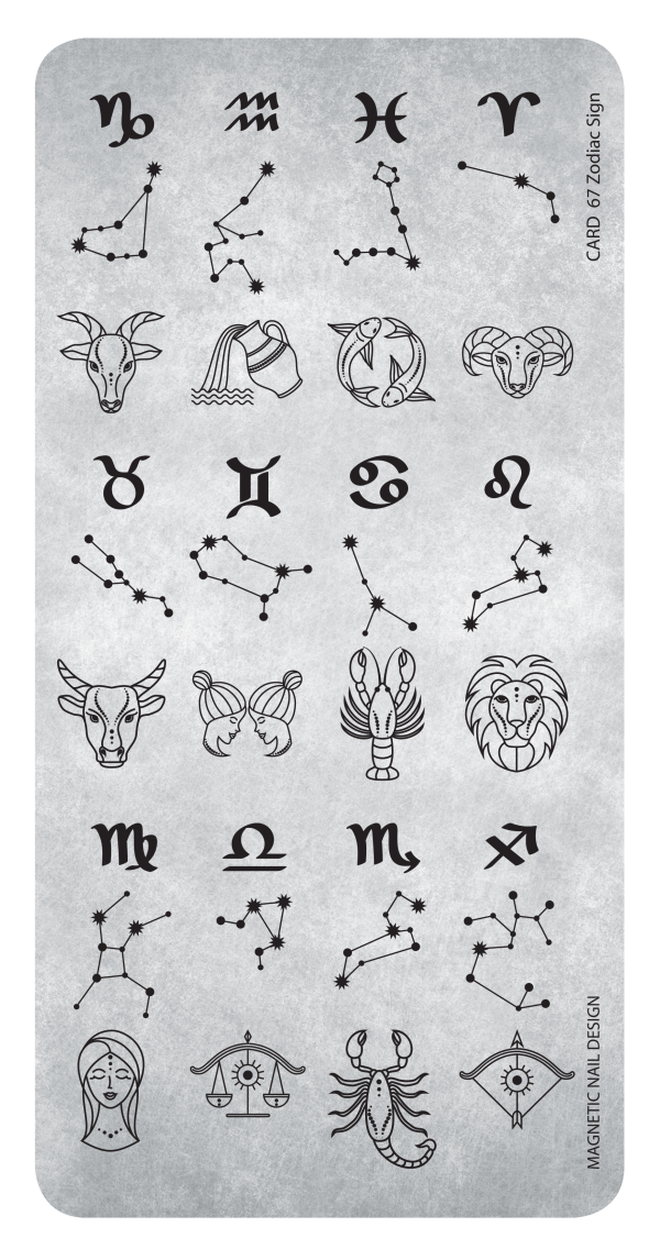 Stampingplate 67 Zodiac Sign