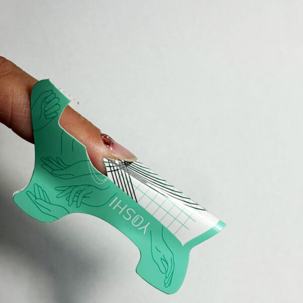 Yoshi Nail Construction Form 400 pcs Turquise - Paper - Afbeelding 2