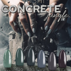 Yoshi Gelpolish Concrete Jungle Collection 6 x 6ml 421-426 + Gratis Stickers