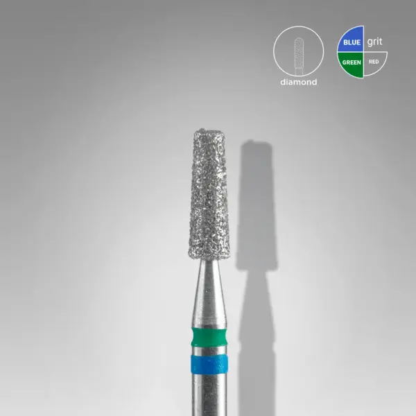 Cuticle Diamond Prep bit Blauw Groen 2.5 mm