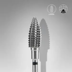 Staleks Pro Carbide bit Expert Zwart Grof 6 mm