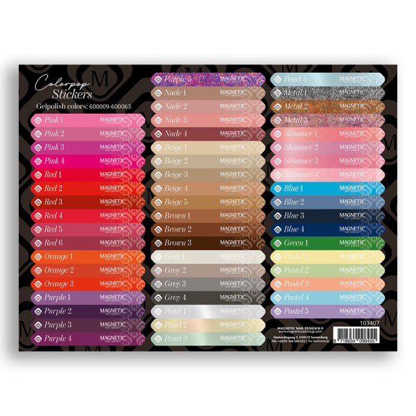 Stickervellen voor Colorpop 600009-600063 - Afbeelding 2