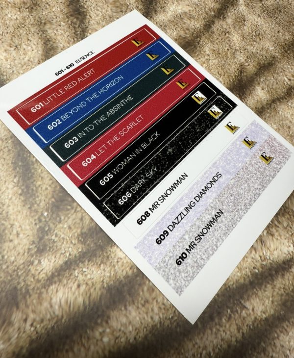 Sticker voor Colorpops 601-610 Essence